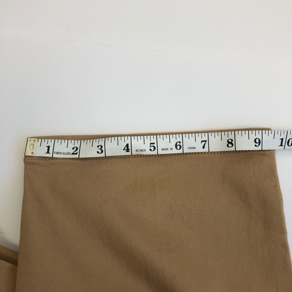 DG2 Stretch pull on Faux Button Front Wide-Leg Trouser Jeans Petite Large Tan - Picture 8 of 11